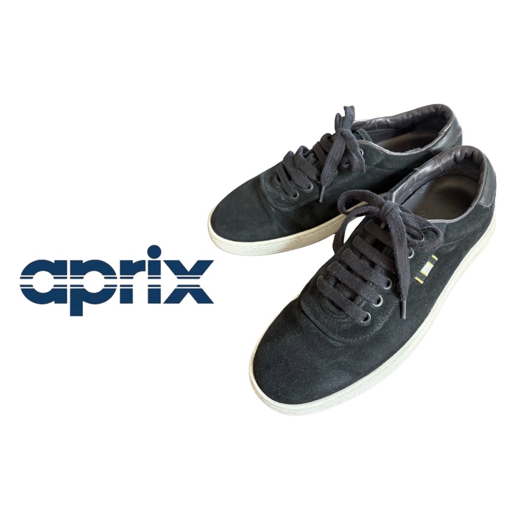 Aprix | Black Suede Sneakers – Made in Portugal (Size 7)